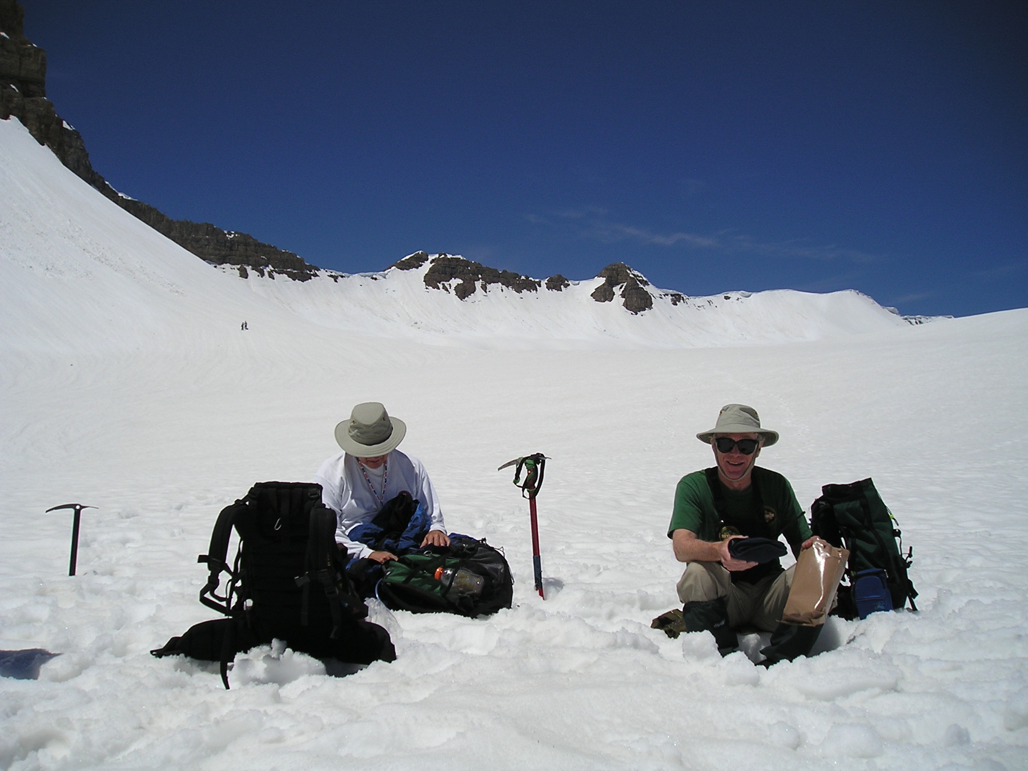 TERT members on snow