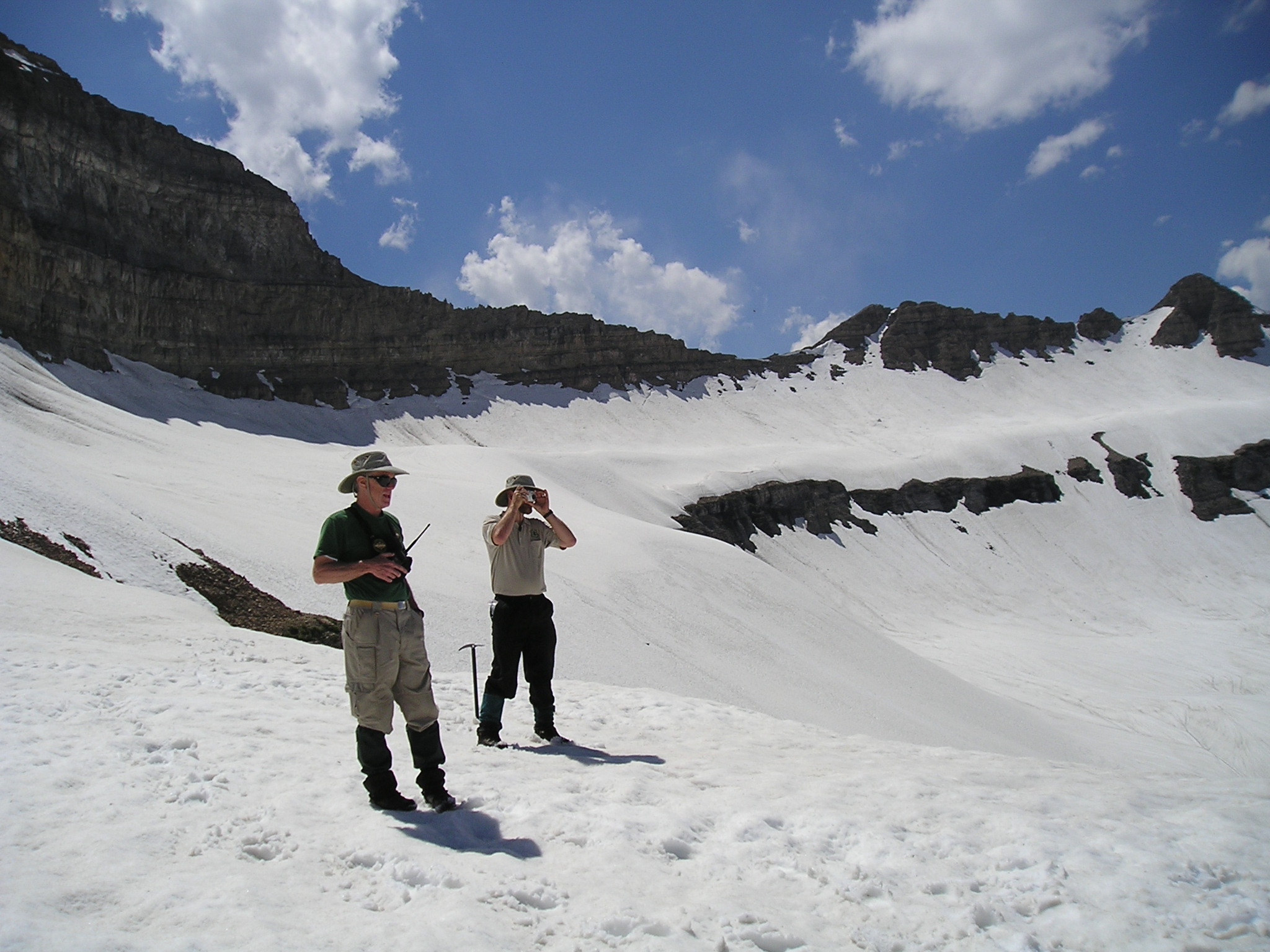 TERT members on snow