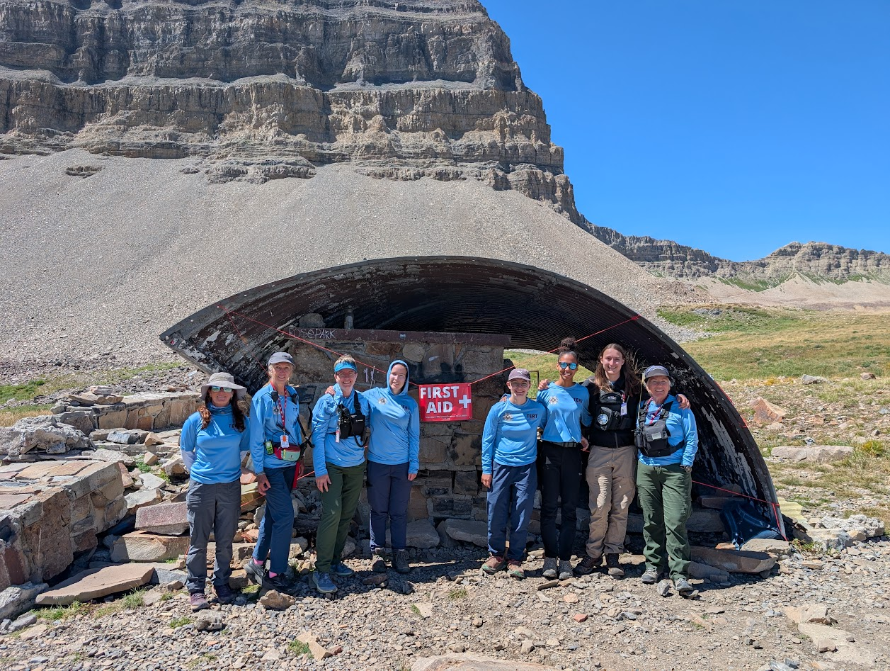 Team members at Emerald Lake